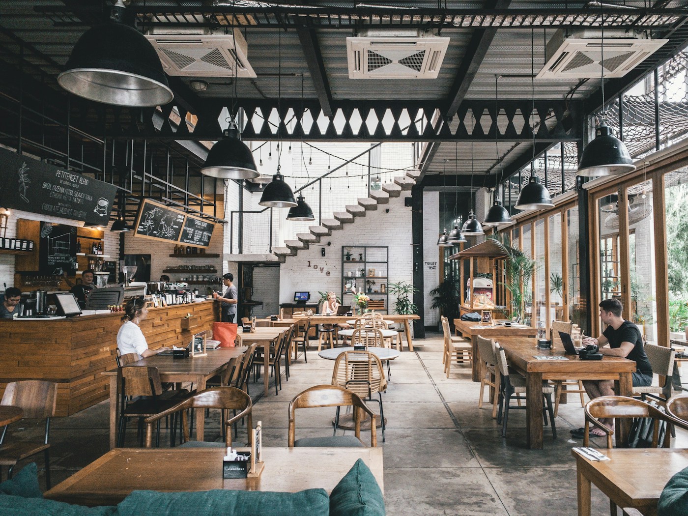 Neighbourhood coffeeshop interior